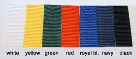 webbing colours