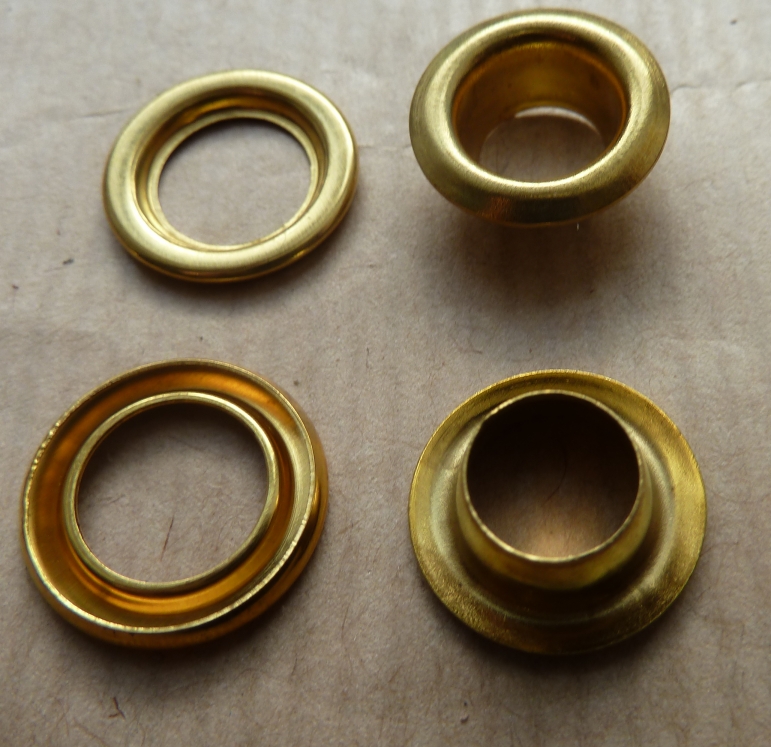 leather brass eyelets washers